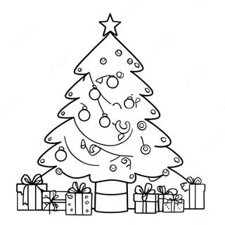 Festive Christmas Tree Coloring Page | Christmas Chronicles coloring page