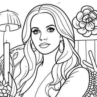 Lana Del Rey Coloring Page | Lana Del Rey coloring page