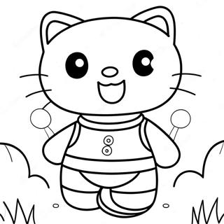 Hello Kitty Abenteuer Ausmalbild | Hello Kitty Abenteuer Entsperrt Ausmalbild