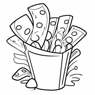 Chips Coloring Page | Chips coloring page