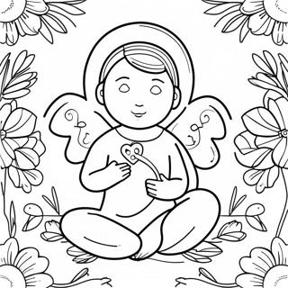 Adoration Coloring Page | Adoration coloring page