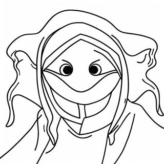 Eyeless Jack Creepy Coloring Page | Eyeless Jack coloring page
