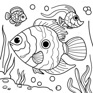Ikan Tropis Halaman Mewarnai