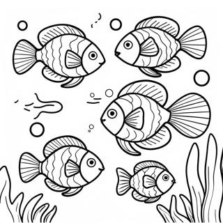 Tropisk Fisk Målarbilder