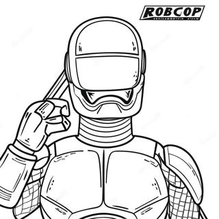 Robocop Coloring Page | Robocop coloring page