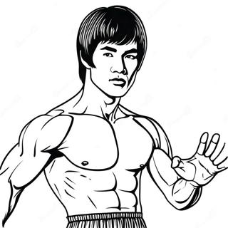 Bruce Lee Coloring Page | Bruce Lee coloring page