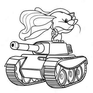 Realistic Tiger Tank Coloring Page | Tiger Tank coloring page