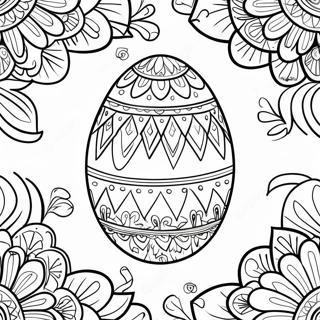 Pysanky Egg Coloring Page | Pysanky coloring page