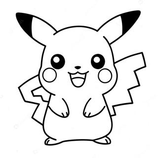Niedliches Chibi Pikachu Ausmalbild | Legendäre Chibi Pokemon Ausmalbild