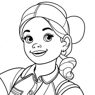 Jessie from Disney Channel Coloring Page | Jessie from Disney Channel coloring page