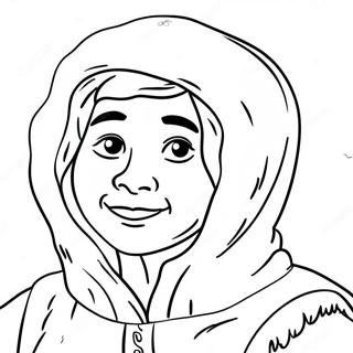 Eskimo Coloring Page | Eskimo coloring page