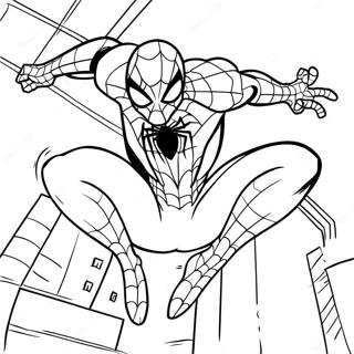 Venomous Symbiote Spiderman Coloring Page | Symbiote Spiderman coloring page
