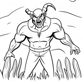 Jeepers Creepers Skrämmande Monster Målarbild | Jeepers Creepers målarbild