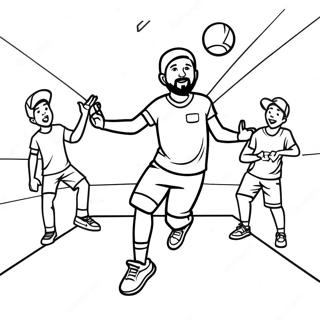 Dude Perfect Trick Shot Coloring Page | Dude Perfect coloring page