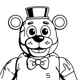 FNAF Lefty Coloring Page | FNAF Lefty coloring page