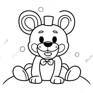 Cute Lefty FNAF Coloring Page | FNAF Lefty coloring page