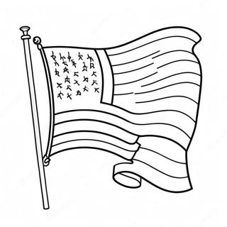 Bandeira Páginas para Colorir