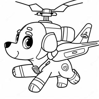 Paw Patrol Skye Hubschrauber Malvorlagen
