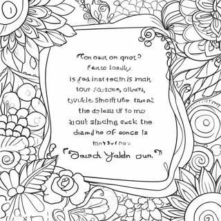 Teacher Inspirational Quotes Coloring Page | Teacher for Adults coloring page