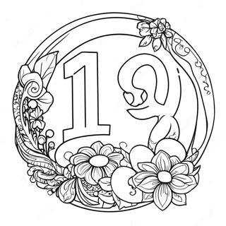 Number 13 Coloring Page | Number 13 coloring page