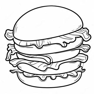 Whataburger Logo Coloring Page | Whataburger coloring page