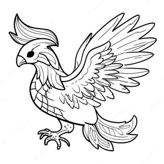 Phoenix Coloring Page | Phoenix coloring page
