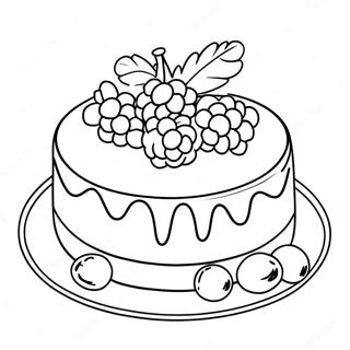 Raspberry Torte Coloring Page | Raspberry Torte Strawberry Shortcake coloring page