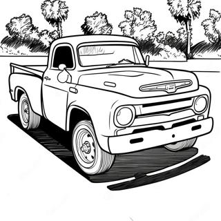 Classic Dodge Truck Coloring Page | Dodge Truck coloring page