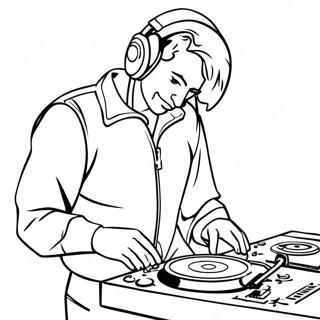 How Tall Is DJ Music Man Coloring Pages