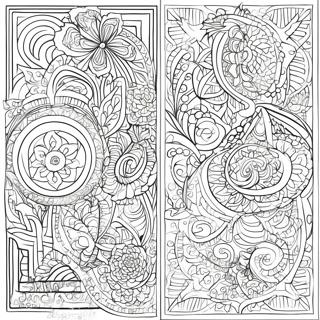 Halaman Mewarnai Desain Rumit Halaman Kells | Halaman mewarnai Halaman Kells