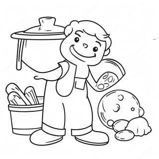 Chores Coloring Page | Chores coloring page