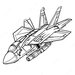 F14 Tomcat Páginas para Colorear