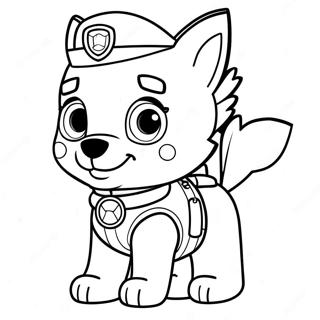 Skye Paw Patrol Coloring Page | Skye Paw Patrol coloring page