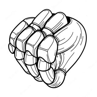 Metal Knuckles Coloring Page | Metal Knuckles coloring page