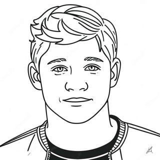 Niall Horan Coloring Page | Niall Horan coloring page