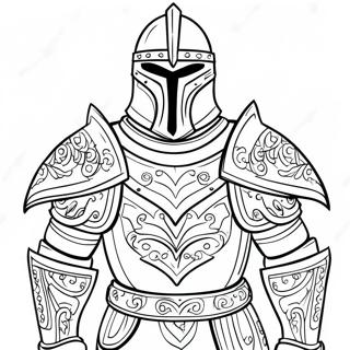 Black Knight Armor Coloring Page | Black Knight coloring page