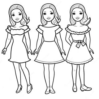 Paper Doll Template Coloring Page | Paper Doll Template coloring page