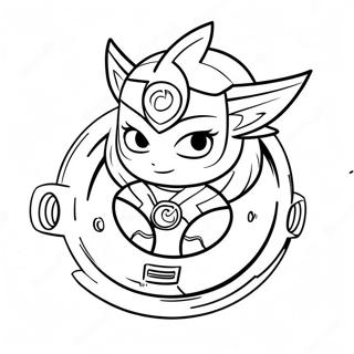 Valkyrie Beyblade Coloring Page | Valkyrie Beyblade coloring page