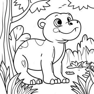 Jungle Animal Coloring Page | Jungle Animal coloring page