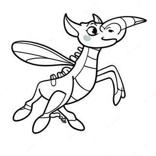 Stinger Flynn Flying High Coloring Page | Stinger Flynn coloring page