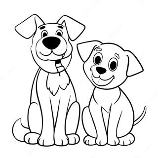 Faithful Friends Coloring Page | Loyalty coloring page