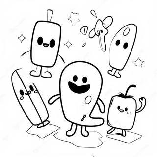 Pikuniku Characters Coloring Page | Pikuniku coloring page
