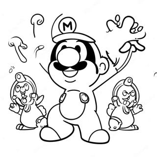 Mario Rabbids Adventure Coloring Page | Mario Rabbids coloring page