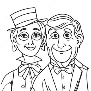 Mr and Mrs Coloring Page | Mr and Mrs coloring page
