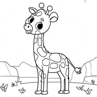 Geoffrey the Giraffe Coloring Page | Geoffrey the Giraffe coloring page