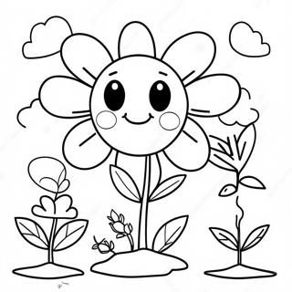 Preschool Seed Coloring Page | Preschool Seed coloring page