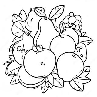 Page à colorier Fruit de l'Esprit | Page de coloriage Fruit de l'Esprit