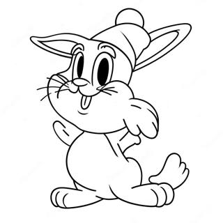 Bugs Bunny i Tomteluva Färgläggningssida | Looney Tunes Jul målarbild