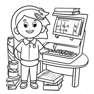 School Rules Coloring Page | School Rules coloring page