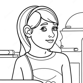 Respectful Student Coloring Page | School Rules coloring page
